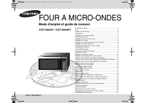 Mode d’emploi Samsung CST1660ST Micro-onde