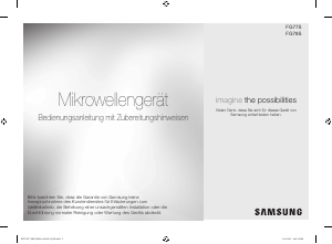 Bedienungsanleitung Samsung FG77SUST Mikrowelle