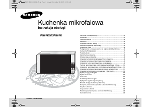 Instrukcja Samsung FG87KST Kuchenka mikrofalowa
