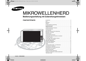 Bedienungsanleitung Samsung FG87KST Mikrowelle