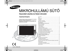 Használati útmutató Samsung FG87KST Mikrohullámú sütő