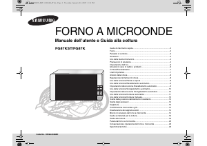 Manuale Samsung FG87KST Microonde