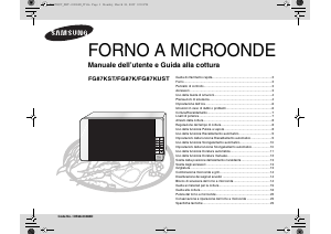 Manuale Samsung FG87KUST Microonde