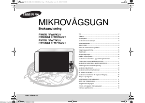 Bruksanvisning Samsung FW77KU Mikrovågsugn