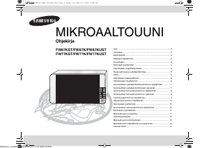 Käyttöohje Samsung FW77KUST Mikroaaltouuni