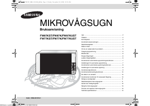 Bruksanvisning Samsung FW77KUST Mikrovågsugn
