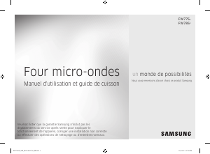 Mode d’emploi Samsung FW77SUST Micro-onde