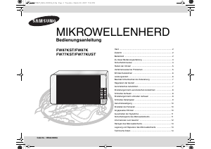 Bedienungsanleitung Samsung FW87KST Mikrowelle