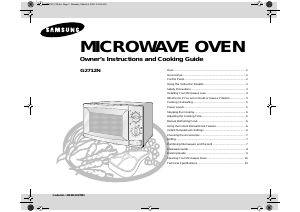 Manual Samsung G2712N Microwave