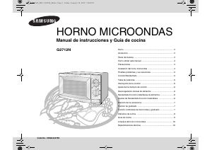 Manual de uso Samsung G2712N Microondas