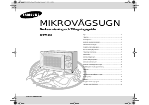 Käyttöohje Samsung G2712N Mikroaaltouuni