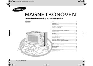 Mode d’emploi Samsung G2712N Micro-onde