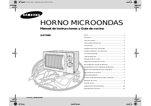 Manual de uso Samsung G2719N Microondas