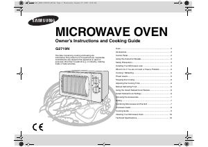 Manual Samsung G2719N-S Microwave