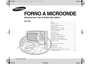 Manuale Samsung G2719N-S Microonde