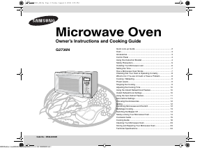 Manual Samsung G2736N Microwave