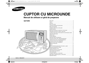 Manual Samsung G2739N Cuptor cu microunde