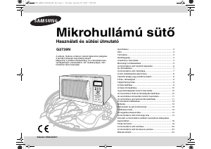 Használati útmutató Samsung G2739N Mikrohullámú sütő
