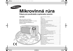 Návod Samsung G2739N-S Mikrovlnná rúra