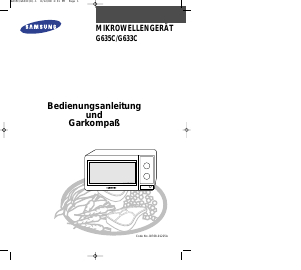 Bedienungsanleitung Samsung G633C Mikrowelle