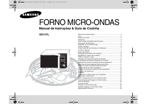 Manual Samsung GE107L Micro-onda
