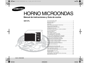 Manual de uso Samsung GE107L Microondas