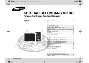 Panduan Samsung GE107L Microwave