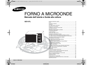 Manuale Samsung GE107L Microonde