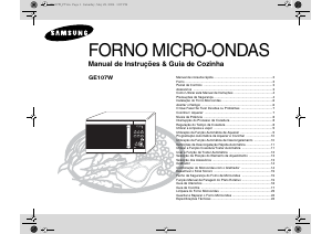 Manual Samsung GE107W Micro-onda