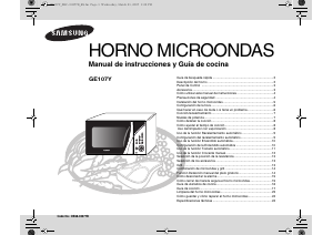 Manual de uso Samsung GE107Y Microondas