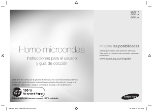 Manual de uso Samsung GE732K Microondas