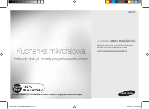 Instrukcja Samsung GE76V-SS Kuchenka mikrofalowa