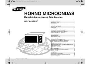 Manual de uso Samsung GE81W Microondas