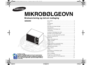 Bruksanvisning Samsung GE82NC-S Mikrobølgeovn