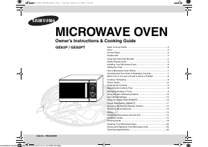 Manual Samsung GE82P-S Microwave