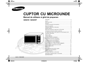 Manual Samsung GE82W Cuptor cu microunde