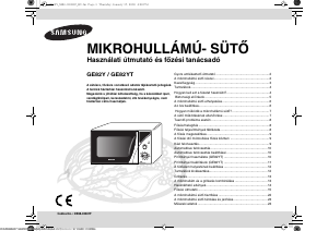 Használati útmutató Samsung GE82Y-S Mikrohullámú sütő