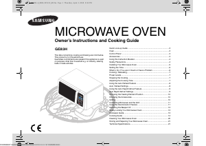 Manual Samsung GE83H-S Microwave