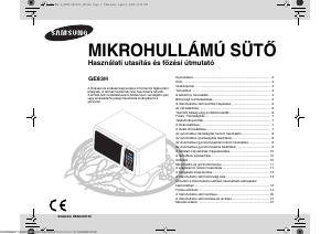 Használati útmutató Samsung GE83H-S Mikrohullámú sütő