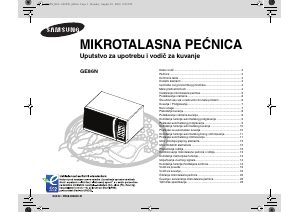 Priručnik Samsung GE86N Mikrovalna pećnica