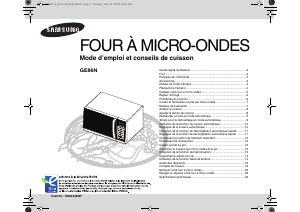 Mode d’emploi Samsung GE86N Micro-onde