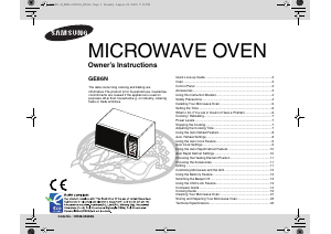 Manual Samsung GE86N-B Microwave