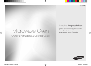 Manual Samsung GE86NM Microwave