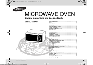 Manual Samsung GE872 Microwave