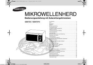 Bedienungsanleitung Samsung GE872C Mikrowelle