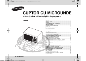 Manual Samsung GE87K-S Cuptor cu microunde