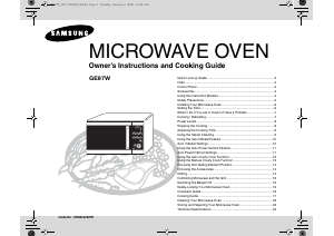 Manual Samsung GE87W Microwave