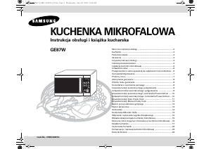 Instrukcja Samsung GE87W Kuchenka mikrofalowa