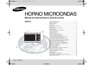 Manual de uso Samsung GE87W Microondas