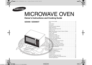 Manual Samsung GE89MST Microwave